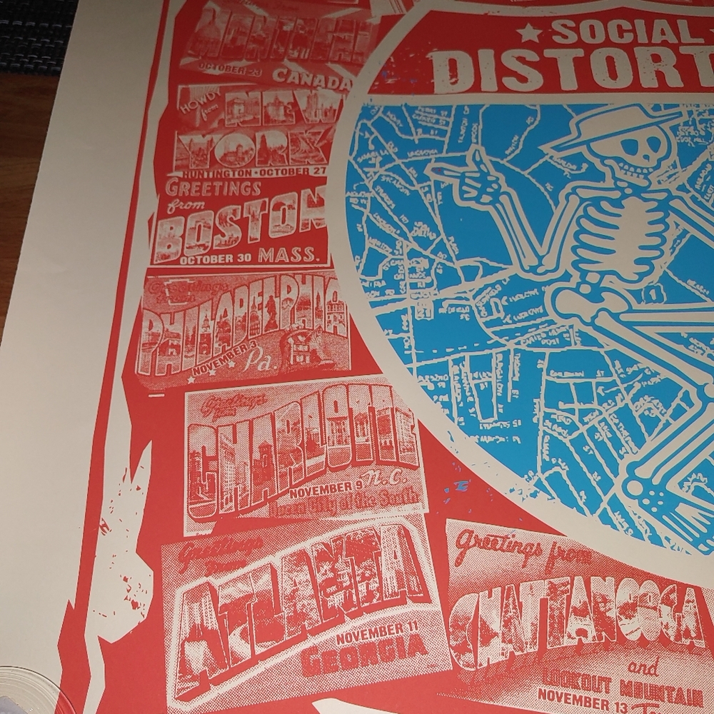 Social distortion 2019 fall tour poster - Picture 5 of 11